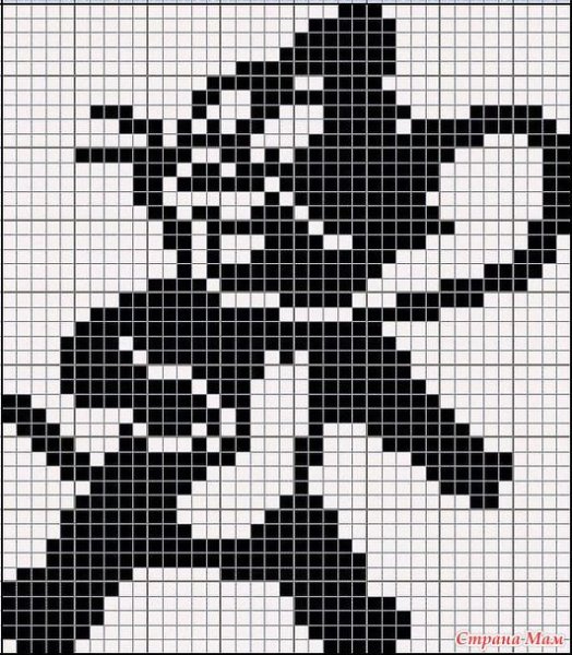 Жаккардовый узор по клеточкам