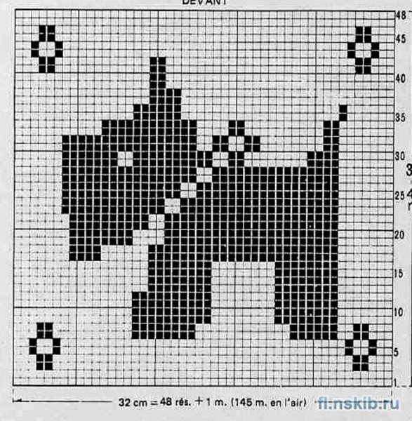 Вязание с орнаментом спицами для детей
