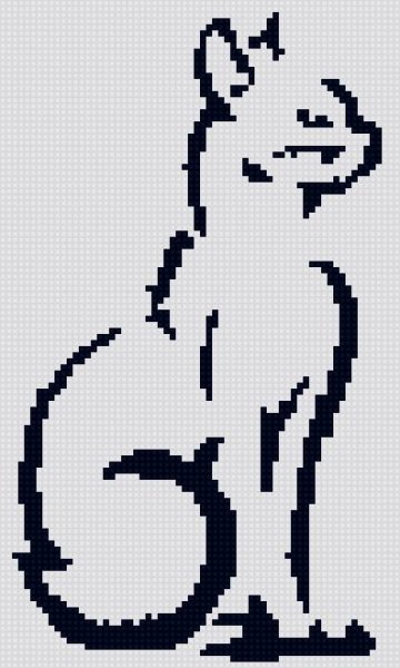 Схемы вышивки крестом черно-белые