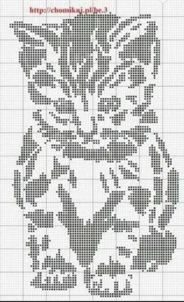 Филейное вязание крючком схемы