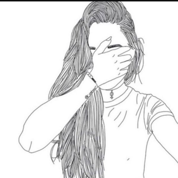 Рисунок девочки карандашом