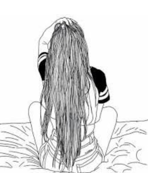 Картинки для срисовки девушки со спины