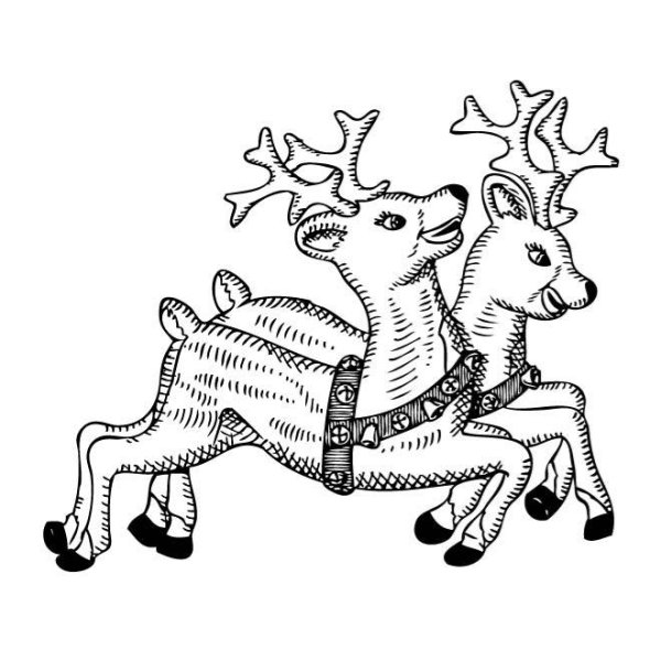 Раскраска новогодний ол