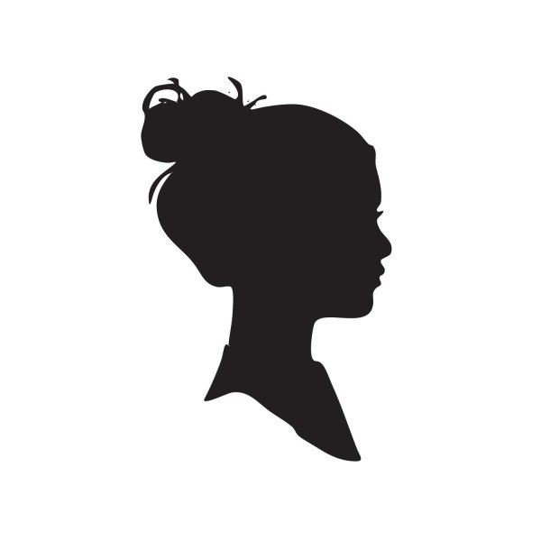 Лицо в профиль вектор