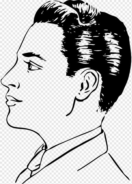 Лицо человека сбоку