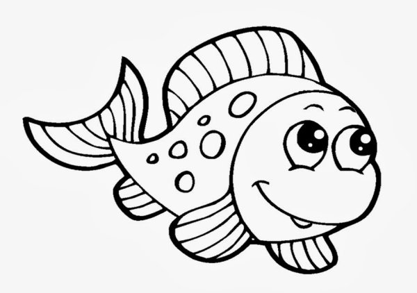 Раскраска рыбка