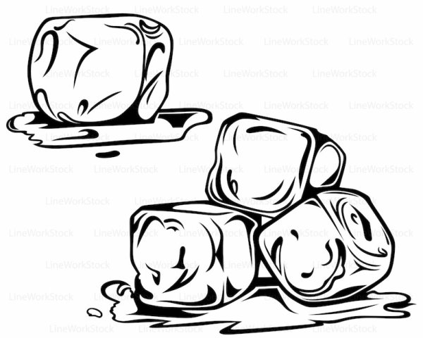 Кубики льда вектор