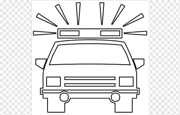 Трафарет машины полиции