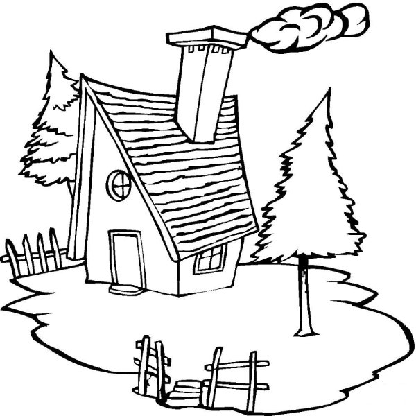 Домики в горах скетч