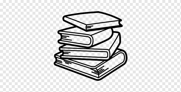 Много книг раскраска