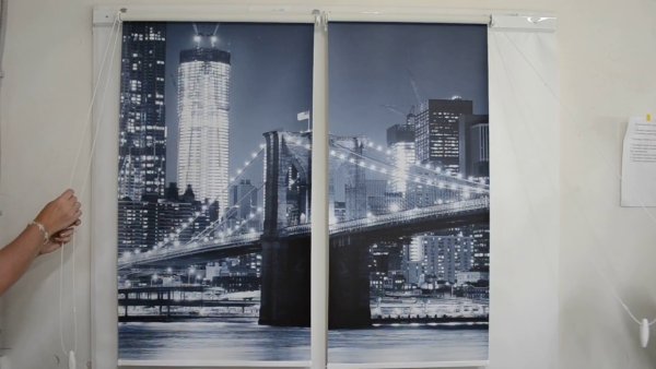 Рулонные шторы с фотопечатью черно белые