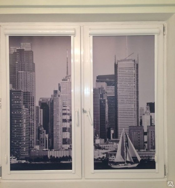 Винтажный рисунок на рулонных шторах