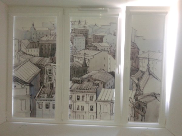 Перфорированные рулонные шторы