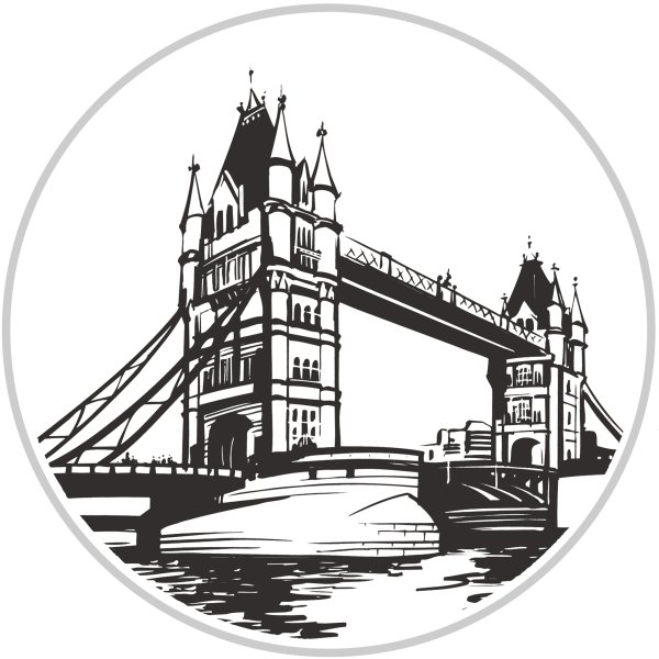 Тауэрский мост английский вектор