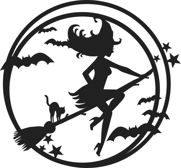 Ведьма силуэт