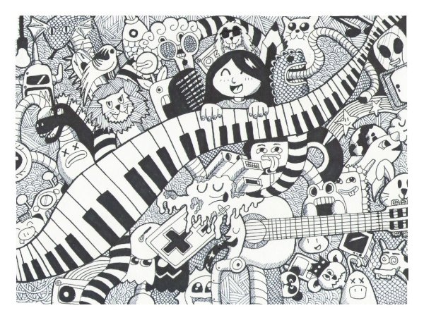 Черно белая обложка