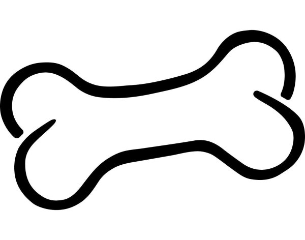 Трафарет косточки для собаки