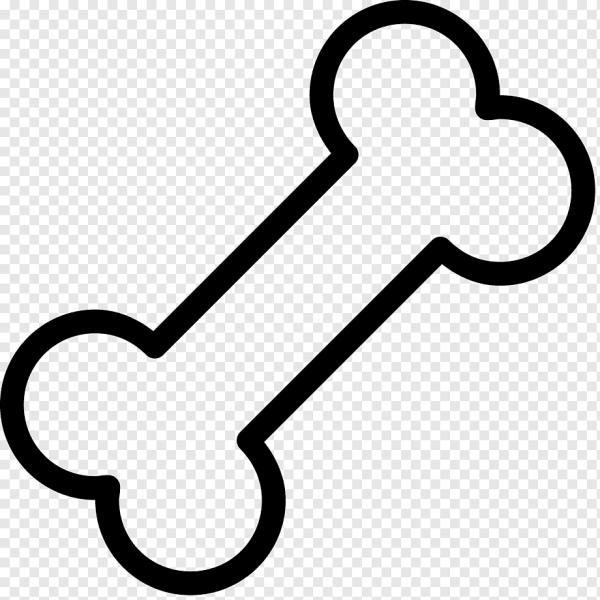 Трафарет косточки для собаки