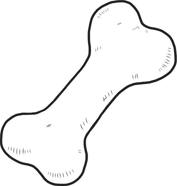 Трафарет кости для собак