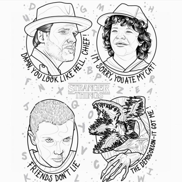 Тату очень странные дела эскизы