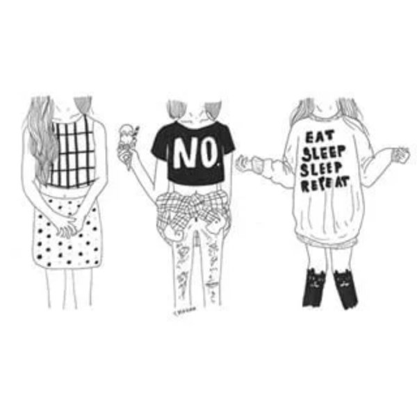 Раскраска в стиле инди КИД одежда