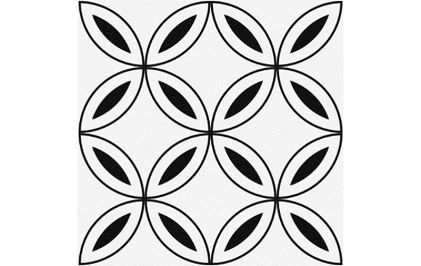 Cersanit Stream белый лепестки