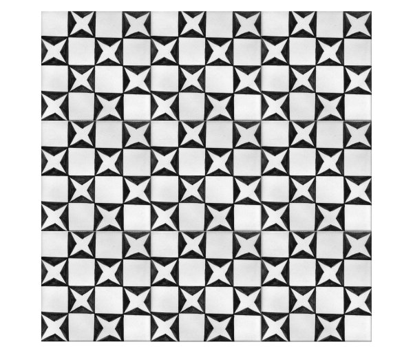 Черно белая плитка с узором