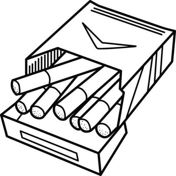 Раскраска сигареты