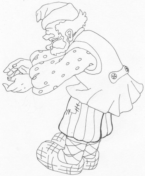 Дед из Репки раскраска