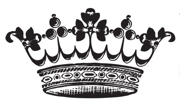 Корона черно белая