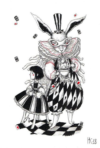 Алиса в стране чудес иллюстрации