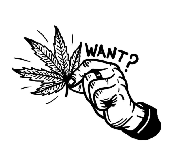 Эскизы тату канабис