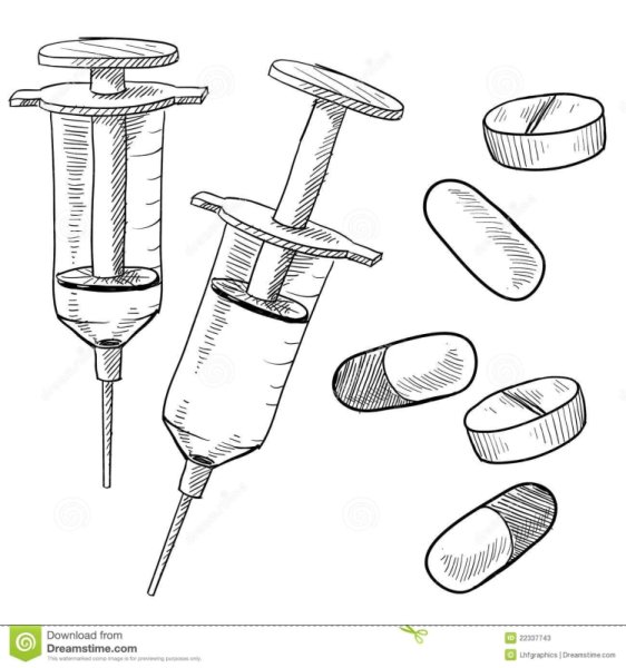 Шприц эскиз