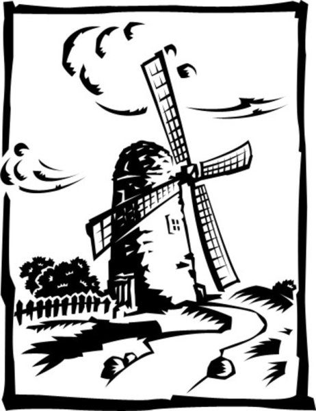 Мельница Графика