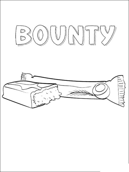 Шоколад раскраска