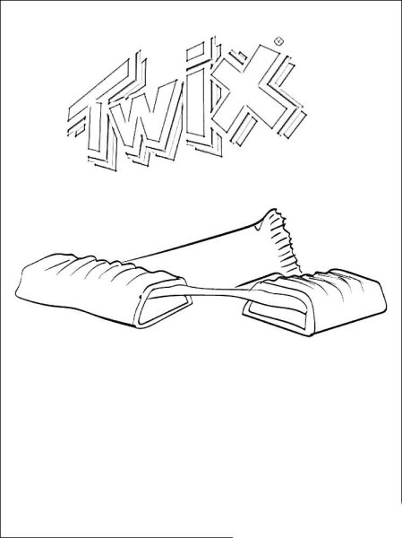 Раскраска шоколадка