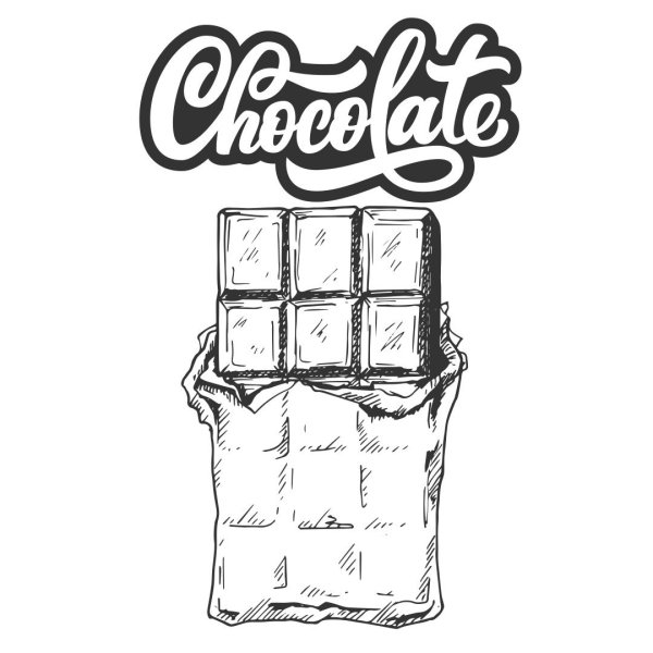 Шоколадка черно белая