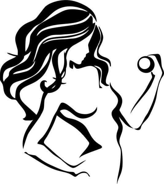 Очертания девушки