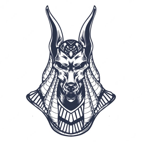 Тату Анубис эскиз мужская