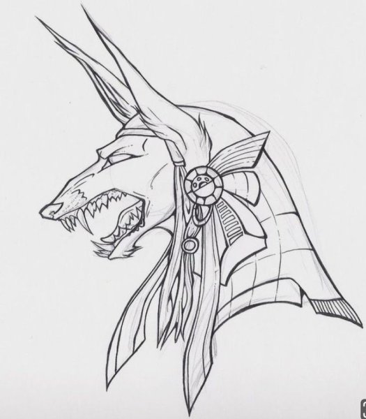 Анубис эскиз