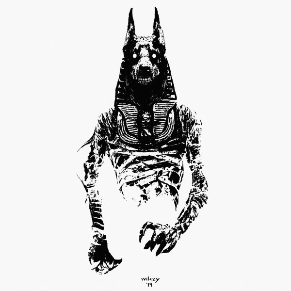 Египетские тату эскизы Анубис