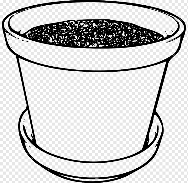 Горшок для цветов раскраска