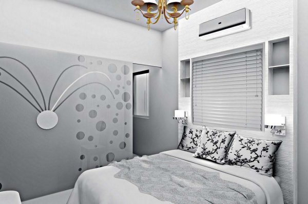 Черно белый декор комнаты