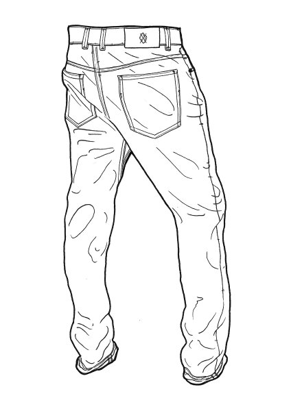 Джинсы карандашом