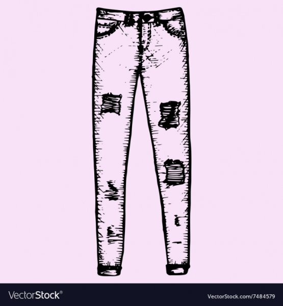 Брюки раскраска для детей