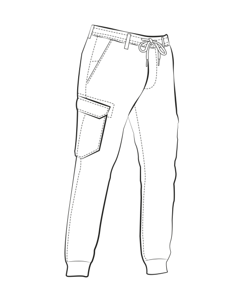 Раскраска одежда брюки