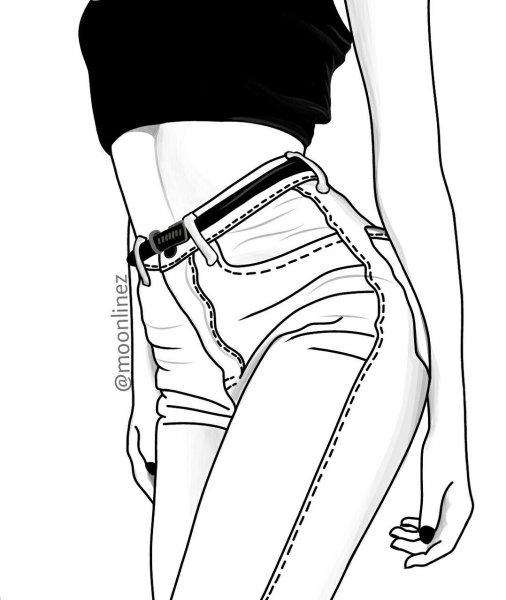 Джинсы раскраска