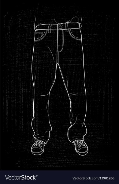 Джинсы силуэт