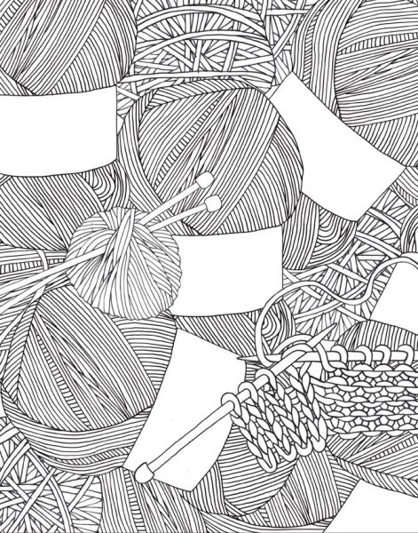 Раскраски для вязальщиц