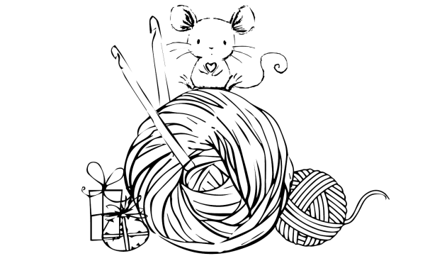 Нарисовать клубок ниток